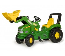 Minamas traktorius su kaušu - vaikams nuo 3 iki 10 m.| rollyX-Trac John Deere | Rolly Toys 046638